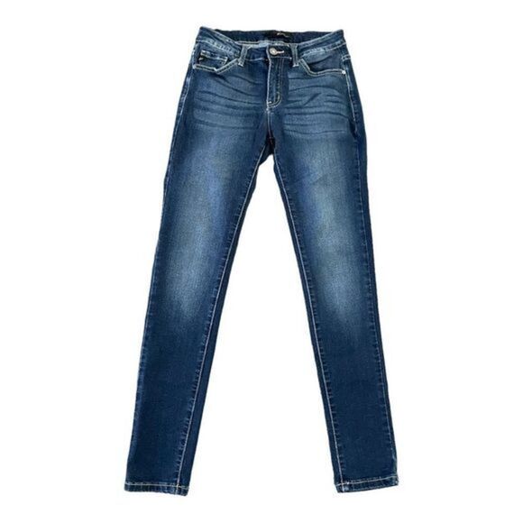 KanCan Super Stretch Skinny Jeans Dark Wash Size 7/27 - Picture 3 of 11